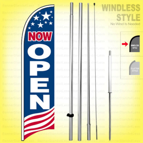 CASH FOR GOLD Windless Swooper Flag KIT Feather Banner Sign 15' rq